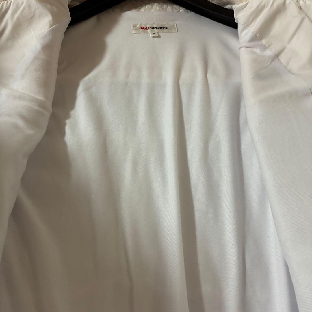 m.u sports ミエコウエサコ中綿ワンピース　ロングベストジレ40 ゴルフ