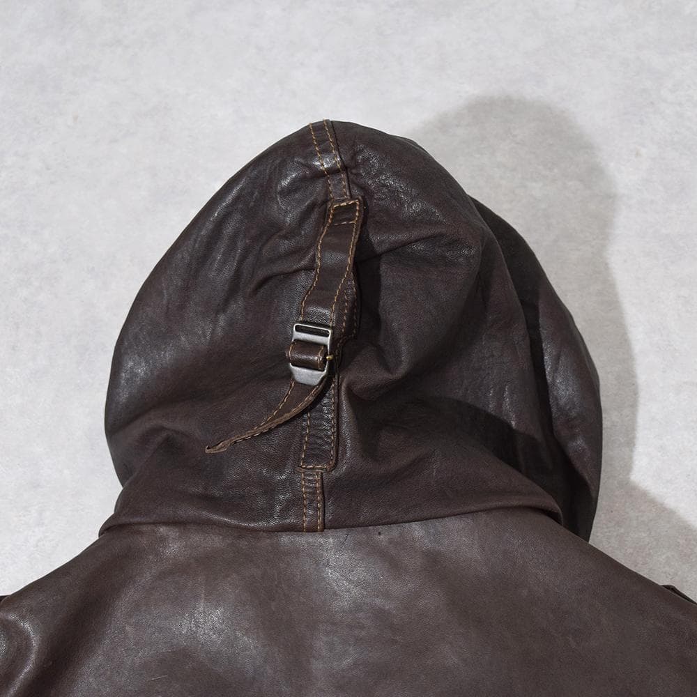 MARCELLO PAMPALONI M-65 バッファローレザージャケット