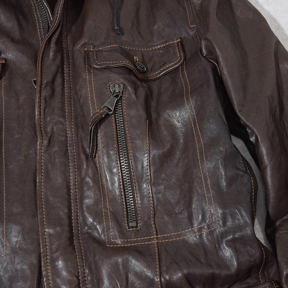 MARCELLO PAMPALONI M-65 バッファローレザージャケット