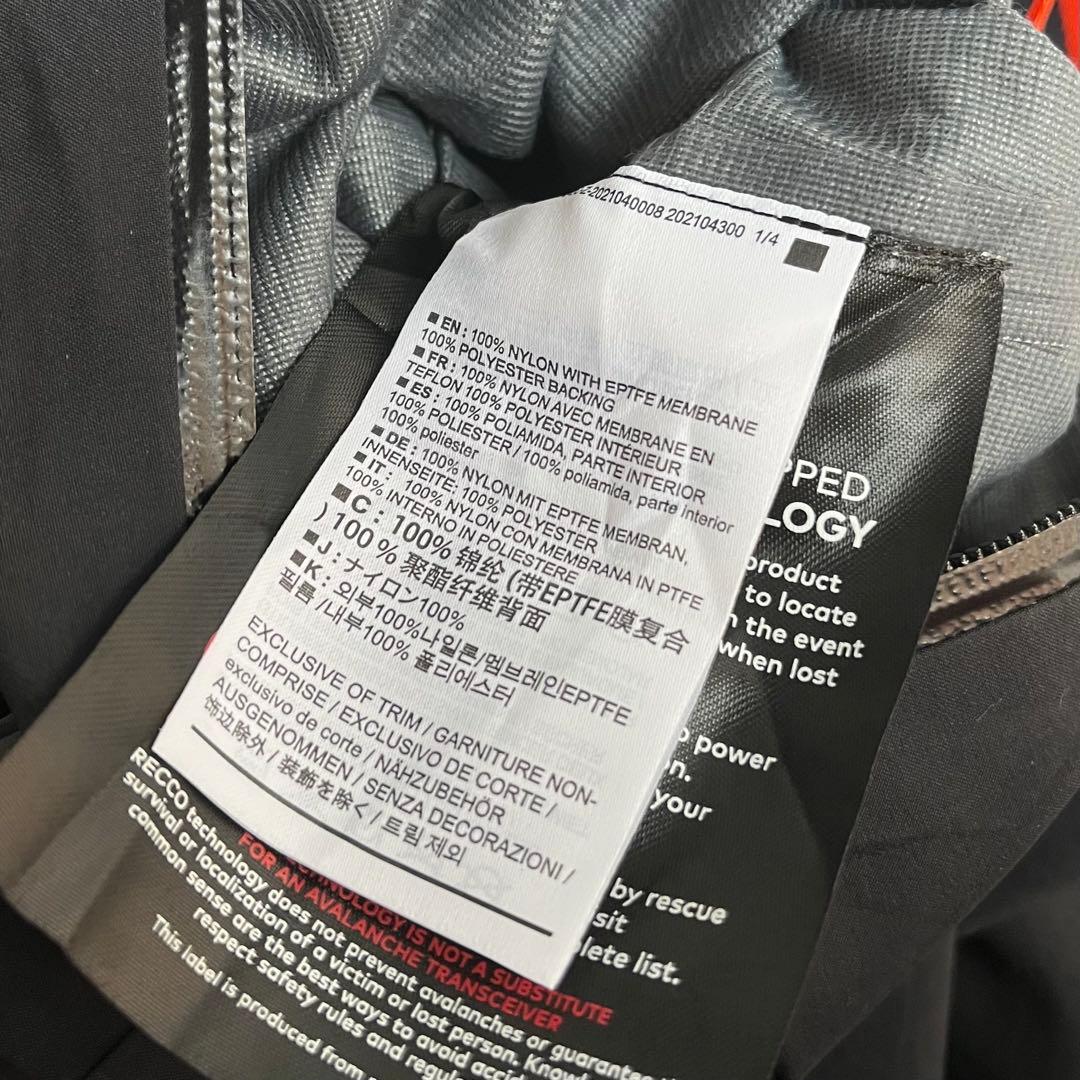 アークテリクス セイバーARパンツ ゴアテックス スキーパンツ アウトドア 黒