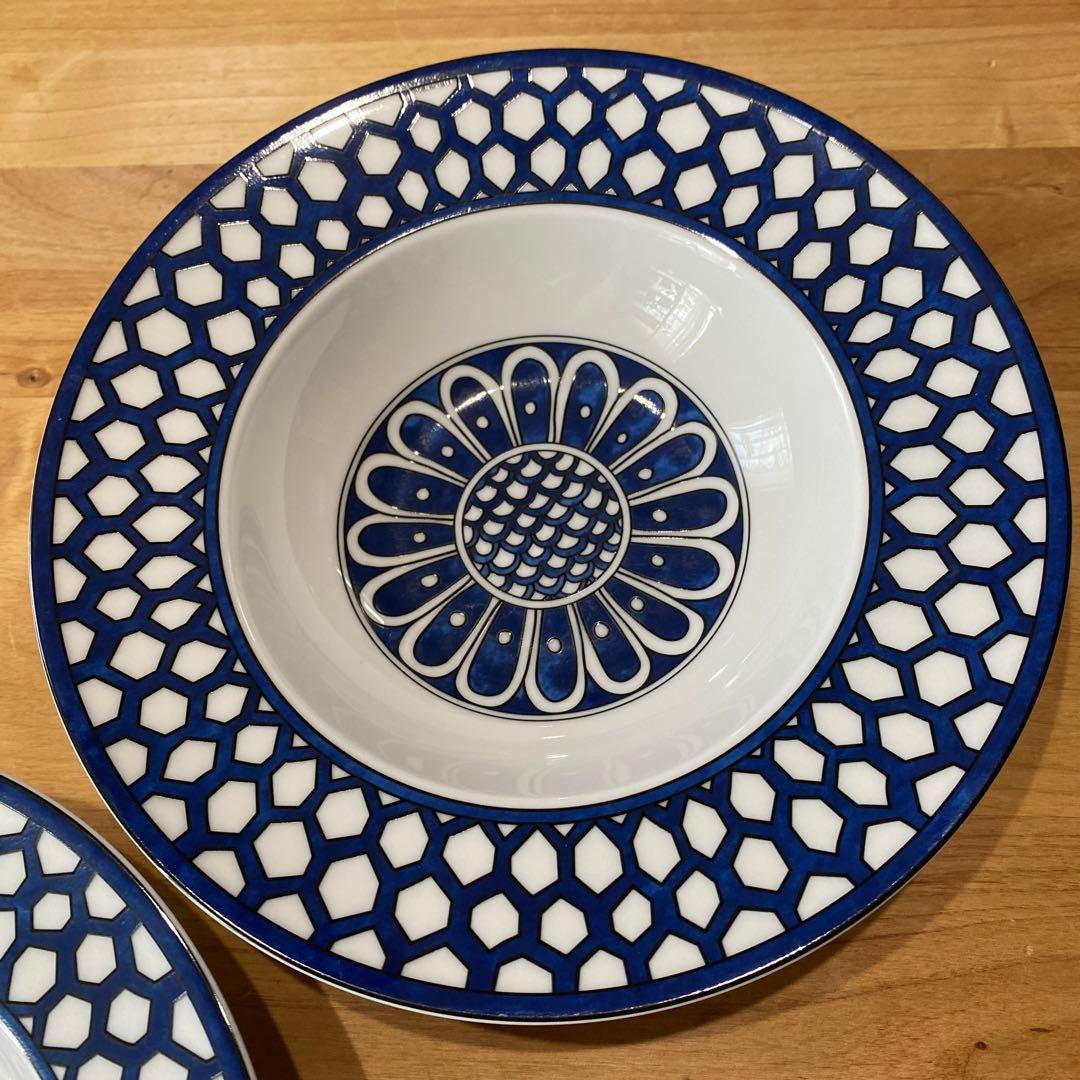 ブルーダイユール　エルメス　スープ　サラダ　ボウル　深皿　21センチ