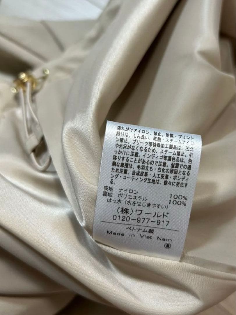 新品・未使用　フード2WAY モッズコート ベージュ