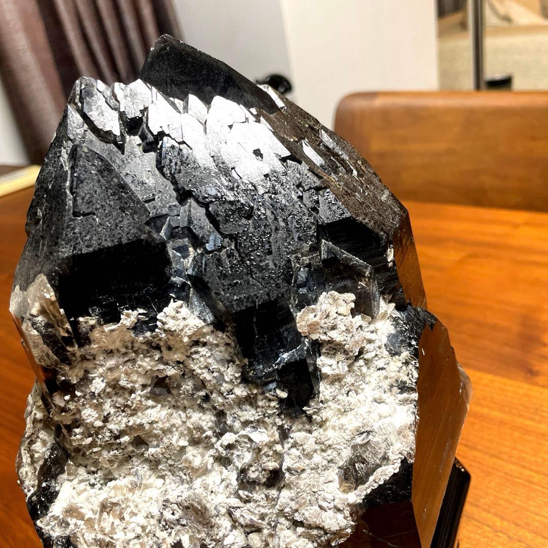 ブラジル産　巨大モリオンカテドラル　雲母付き　7.5キロ　希少　水晶