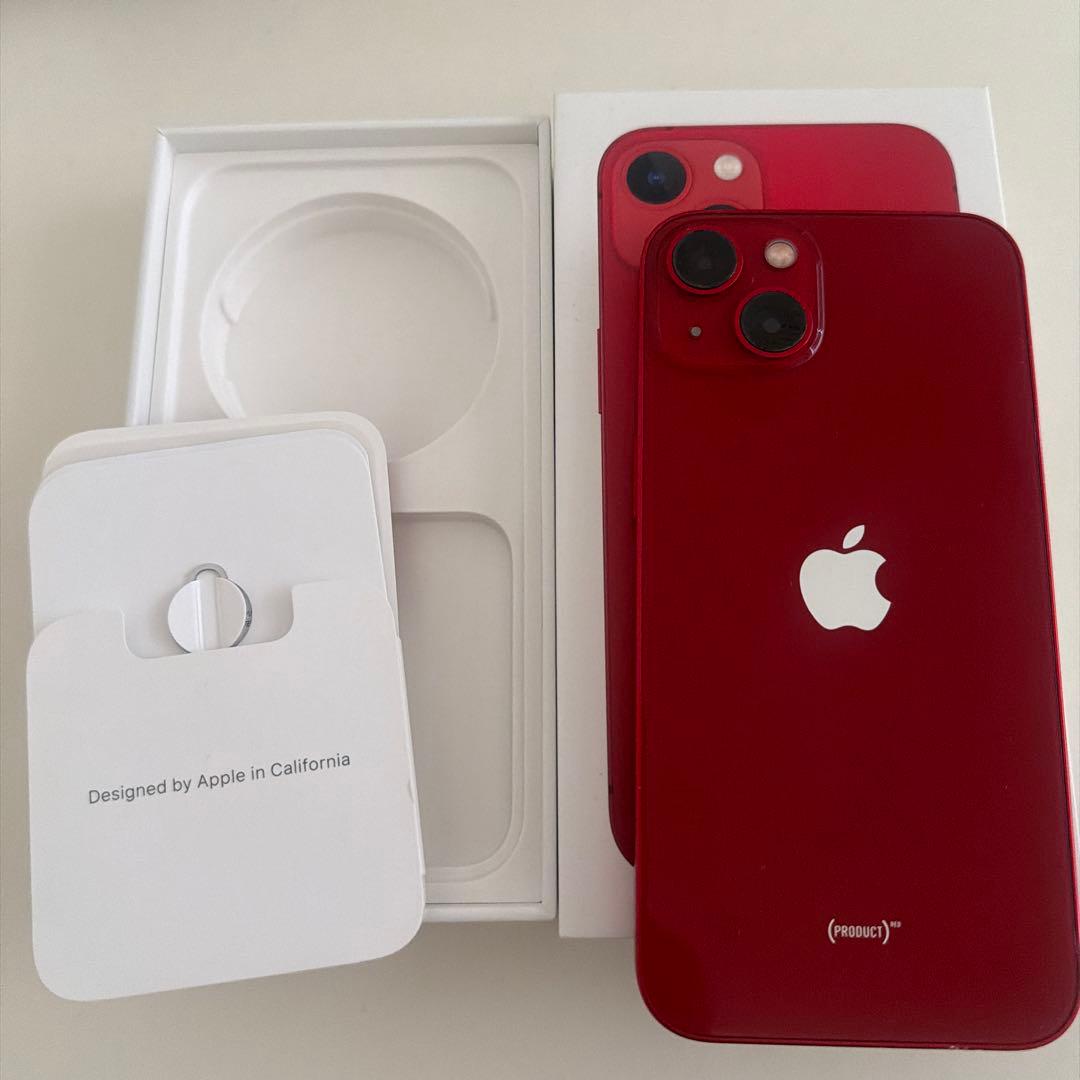 Apple iPhone 13 本体RED/128GB/初期化済み/SIMフリー
