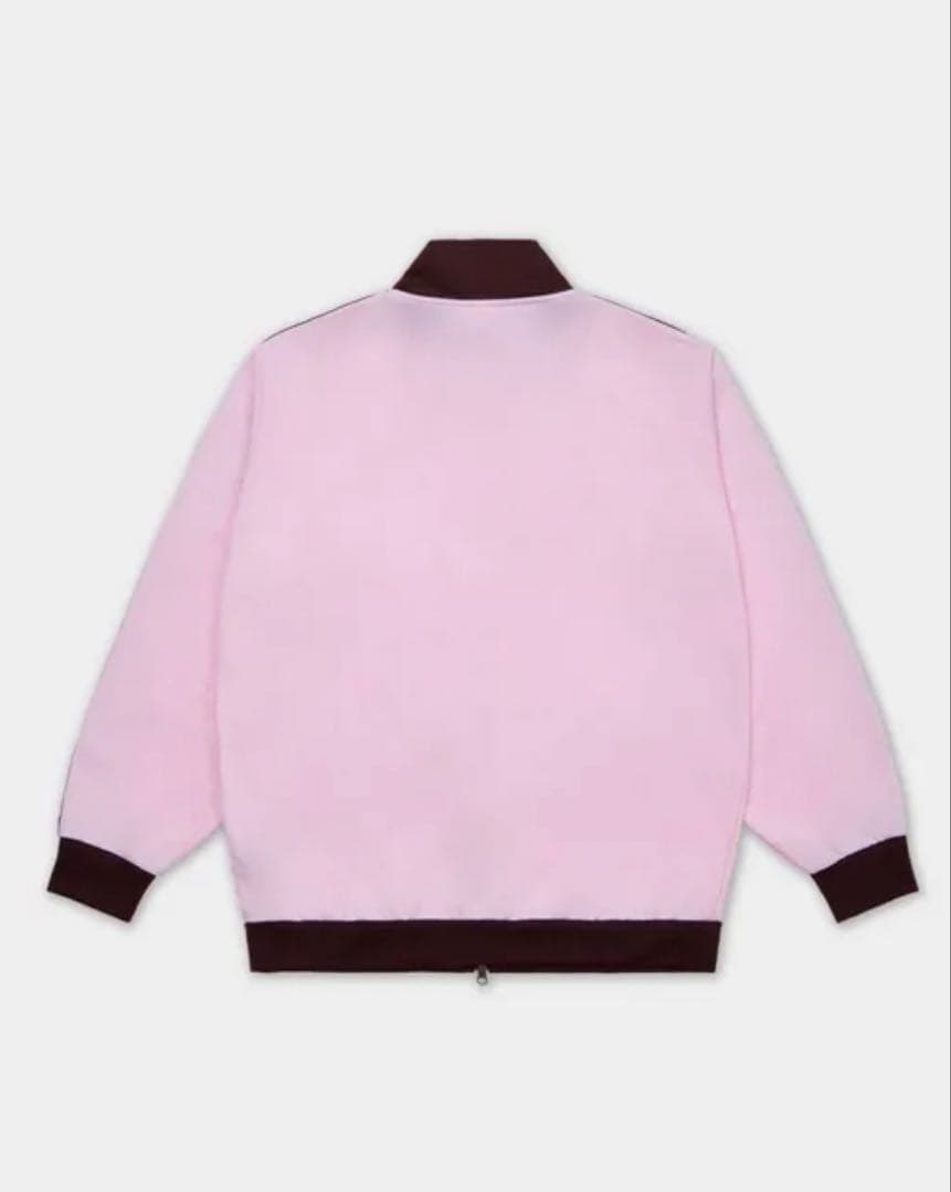 adidas ピンク 茶色 ストライプジャージ 韓国