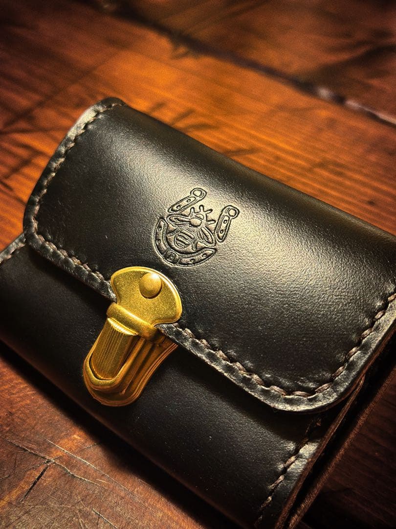 horween ホーウィン レザー財布 コンパクト クラシック ミニ財布 茶芯