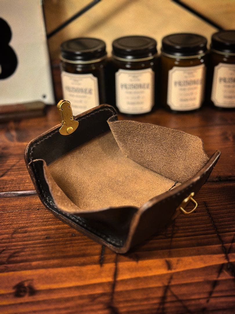 horween ホーウィン レザー財布 コンパクト クラシック ミニ財布 茶芯