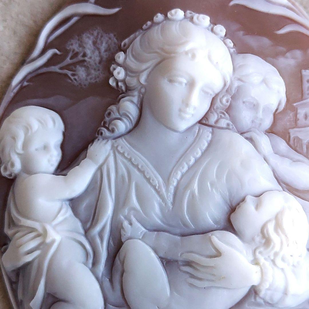 幸せの形　母の愛　シェル　カメオ　ルース