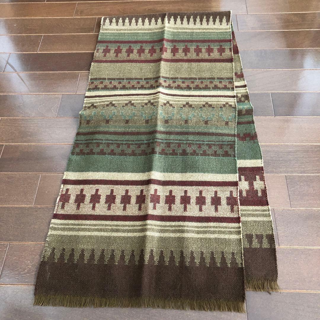 RALPH LAUREN スコットランド製　マフラー　ラグ柄　ラルフローレン