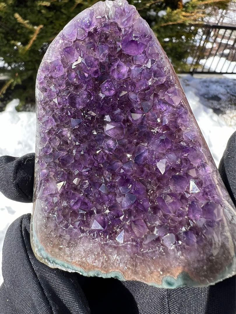 A452 高品質アメジストドーム パワーストーン 紫水晶 天然石 置き物