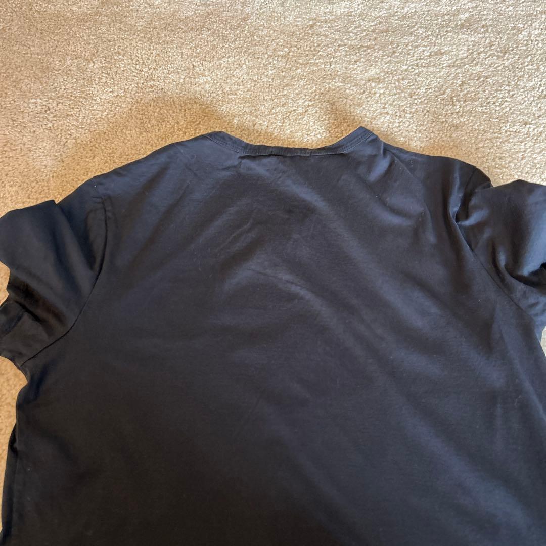 MONCLER 黒Vネック Tシャツ