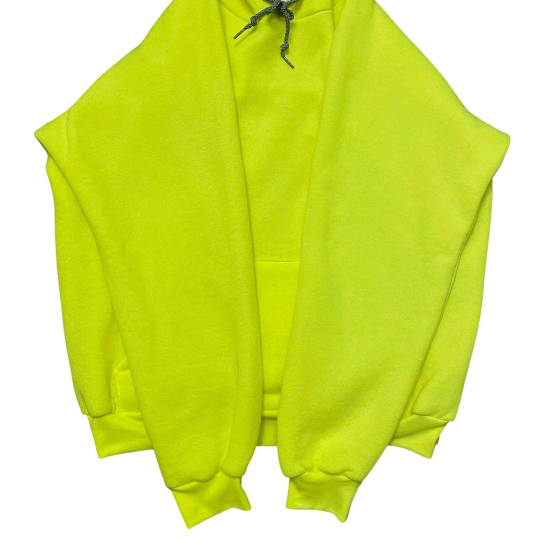 【美品】CAMBER キャンバー USA製 裏サーマル スウェットパーカー 蛍光