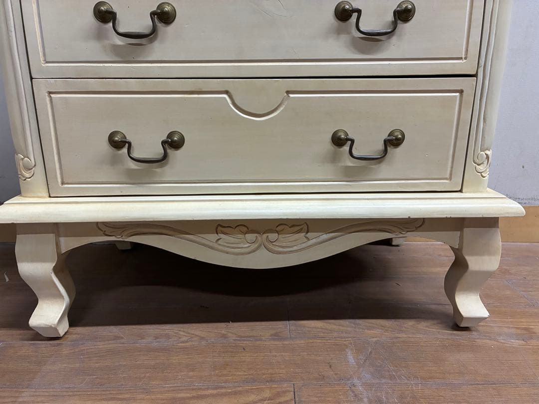 管439☆フレンチスタイル☆アンティーク調☆姫系☆3段チェスト