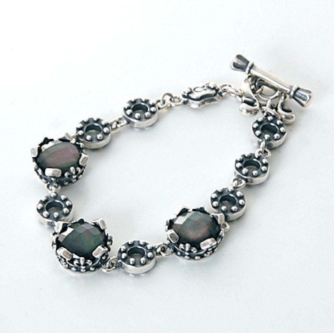 【美品】REGALIA レガリア シルバー ブレスレット ブラック