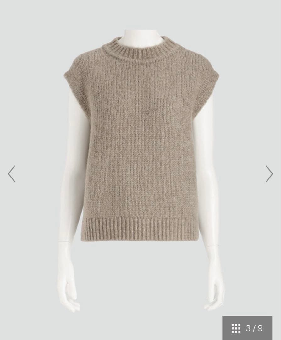 今期☆セオリーリュクス☆ボックスシルエットラメニットジレ☆ベスト