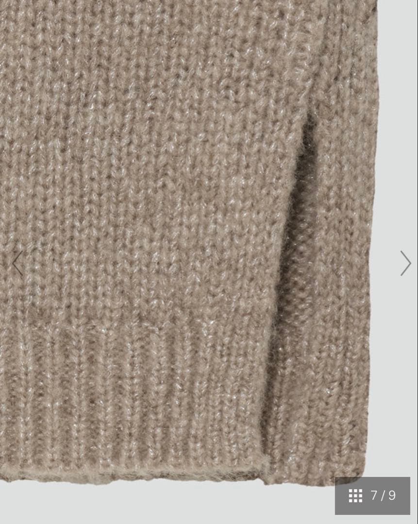 今期☆セオリーリュクス☆ボックスシルエットラメニットジレ☆ベスト