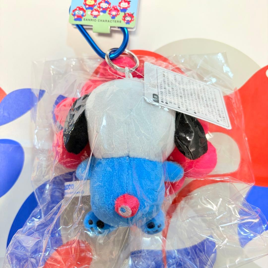 サンリオ　ポチャッコ　ミャクミャクなりきりマスコットキーホルダー　カラビナ付