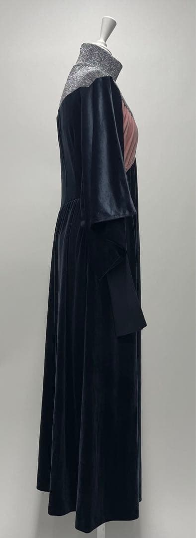 （最終値下げ）YOHEI OHNO ベルベットロングドレス　バイカラー