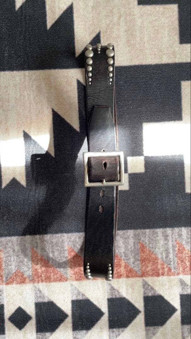 い*ん様 HTC レザー スタッズ ベルト 32 inch