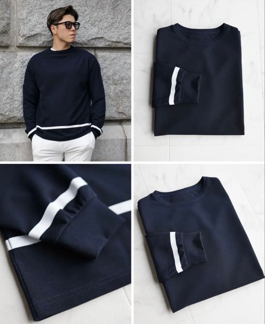 EUROKENVY 至高のミラノリブニットロングスリーブ ２枚セット