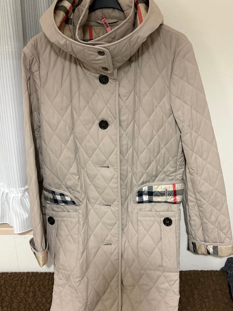 Burberry ベージュ キルティングコート