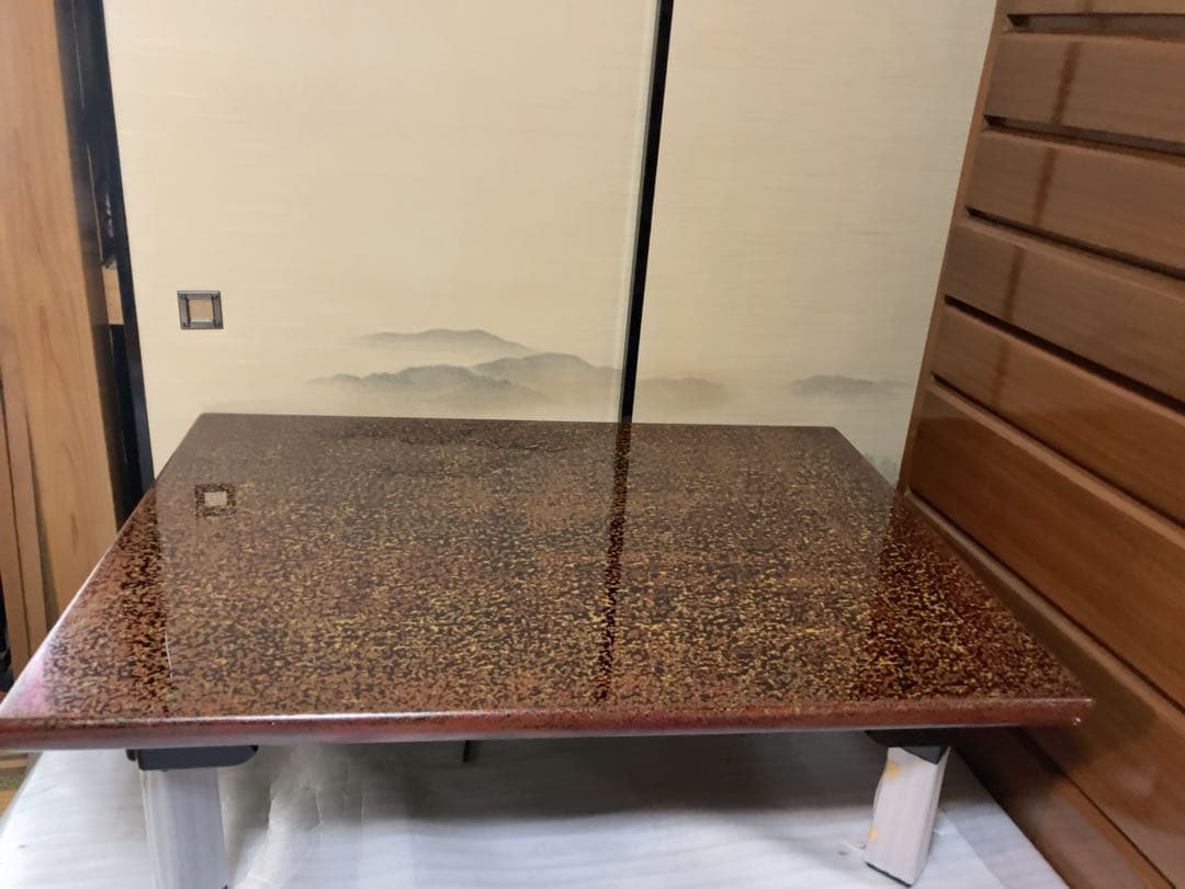 新品　木曽漆器の座卓　75×115 昭和　レトロ