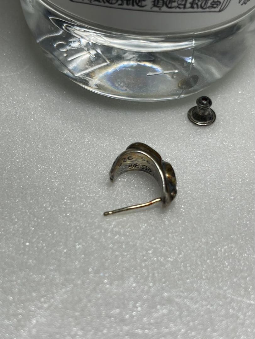 ア*シ様 クロムハーツ　ピアス　カーブドティアドロップピアス　イヤリング　水