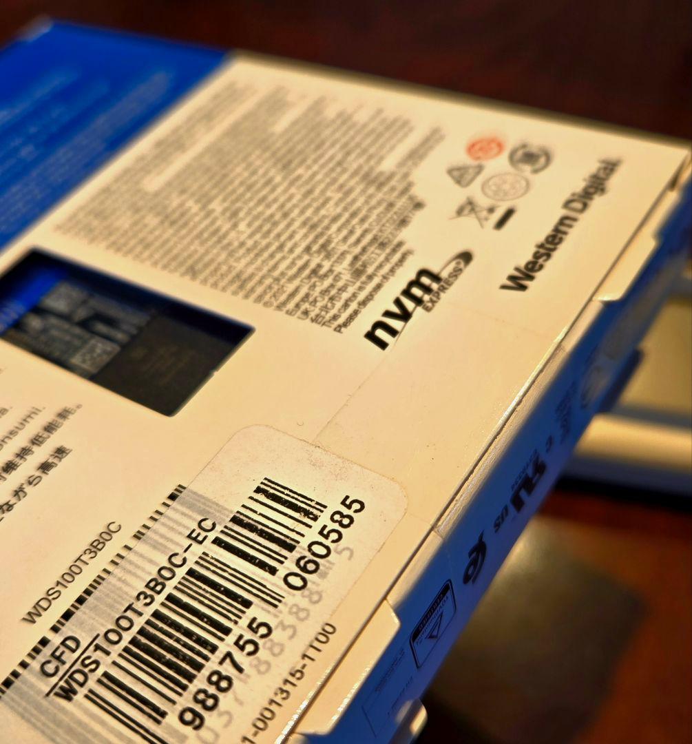 未開封品 WD Blue SN570 1TB NVMe SSD