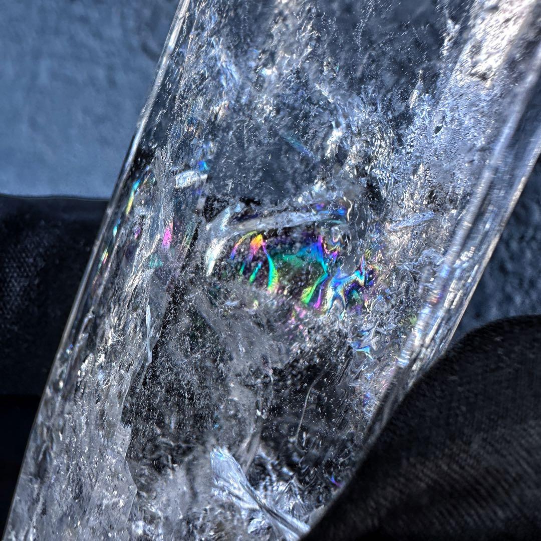 アゼツライト☆レインボー☆ヒマラヤ水晶六角柱パワーストーン天然石 原石A1315