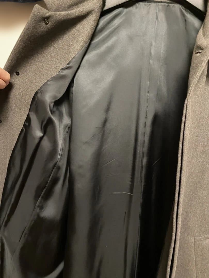 最終値下げ　ATTACHMENT オーバーサイズバルマカーンコート グレー