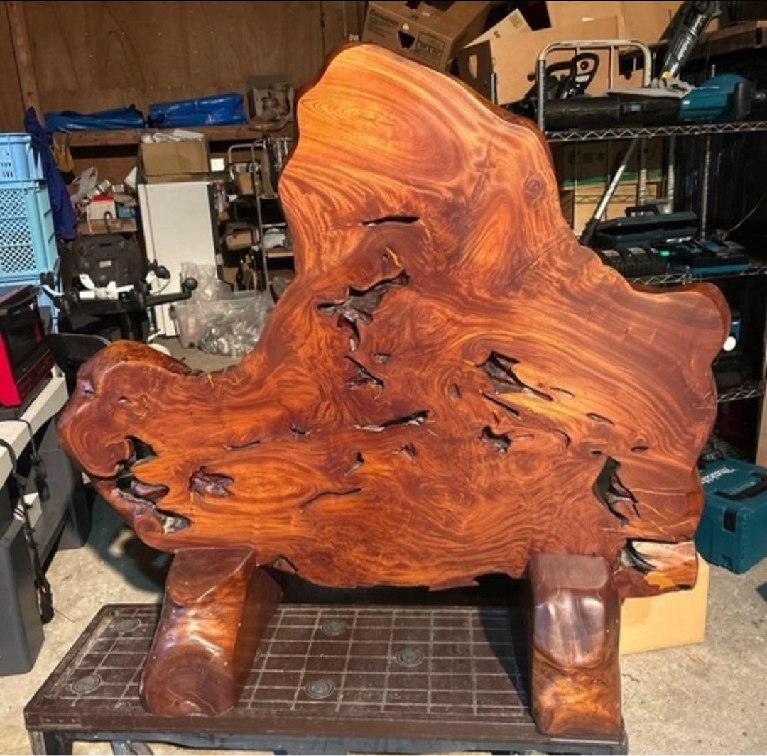 一枚板衝立　 サイズは横約140✖️高さ110 板厚7センチ　玄関にどっしり