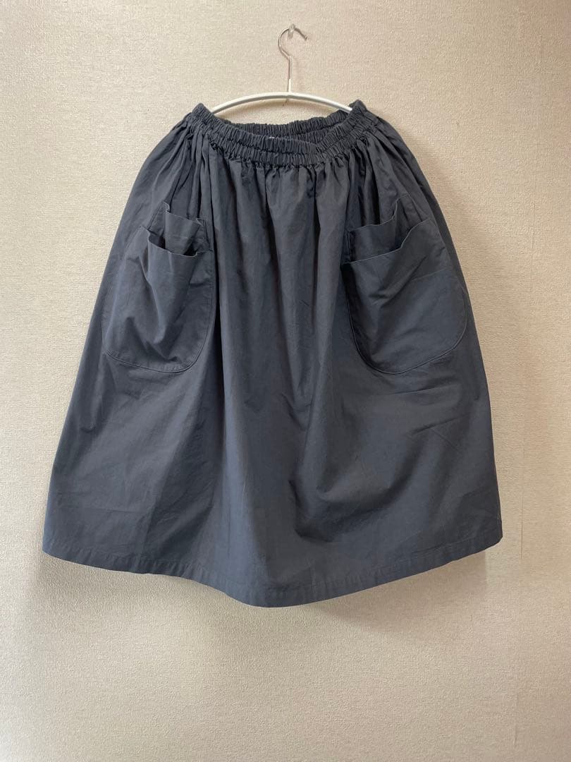 homspunダブルポケットスカート