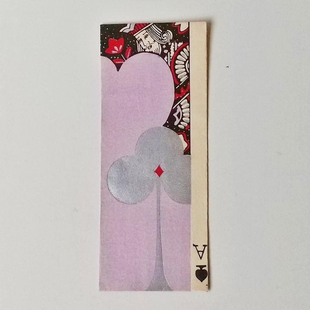 アンティーク木版画　魅惑のトランプカード　4点セット