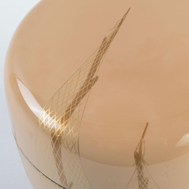 茶道具　越前蒔絵師　宮田宗景作　金蒔絵　棗　共箱　V　9838