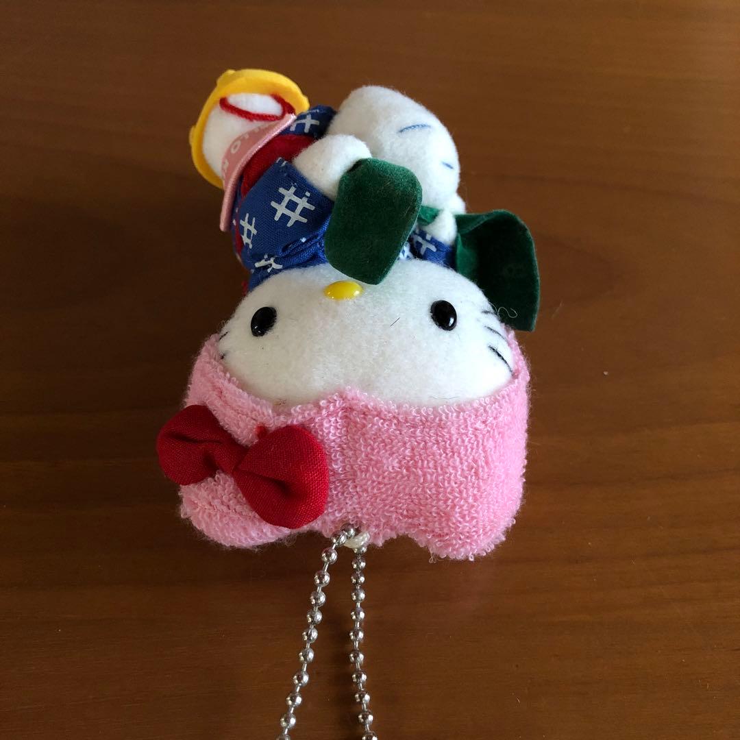 ぬいぐるみキーホルダー　キティちゃん（鹿児島限定　桜島だいこん）