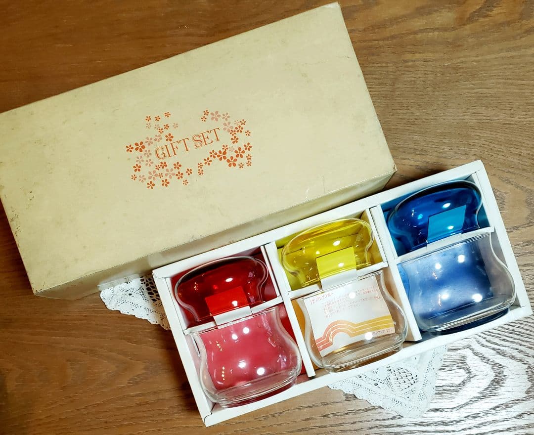 アデリア ガラス キャニスター キャンディーポット 3個セット 新品