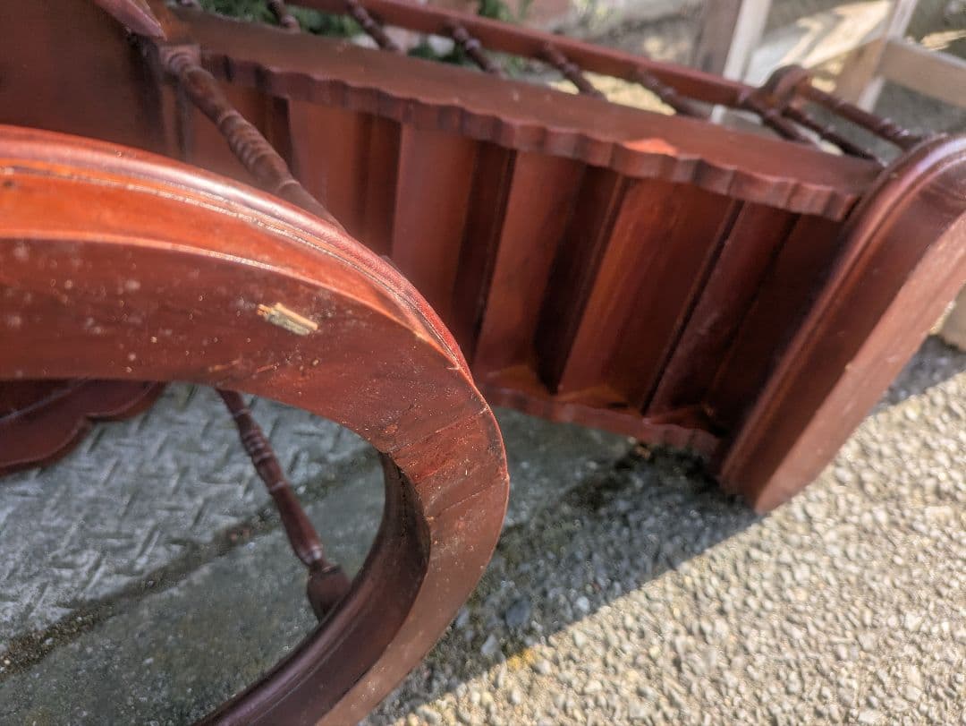 【古道具】木製 階段 オブジェ