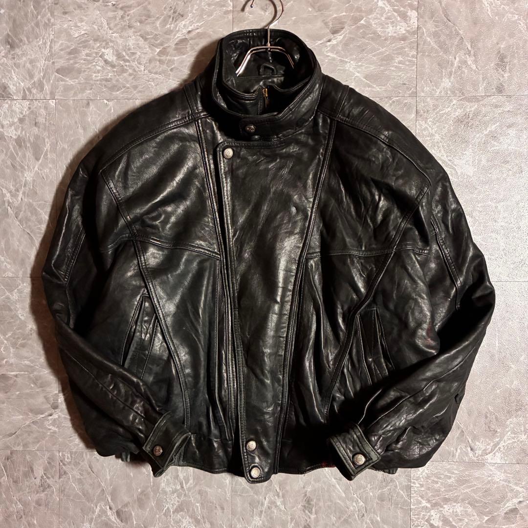 【希少】90s TANNERY WEST ヴィンテージ リアルレザージャケットM