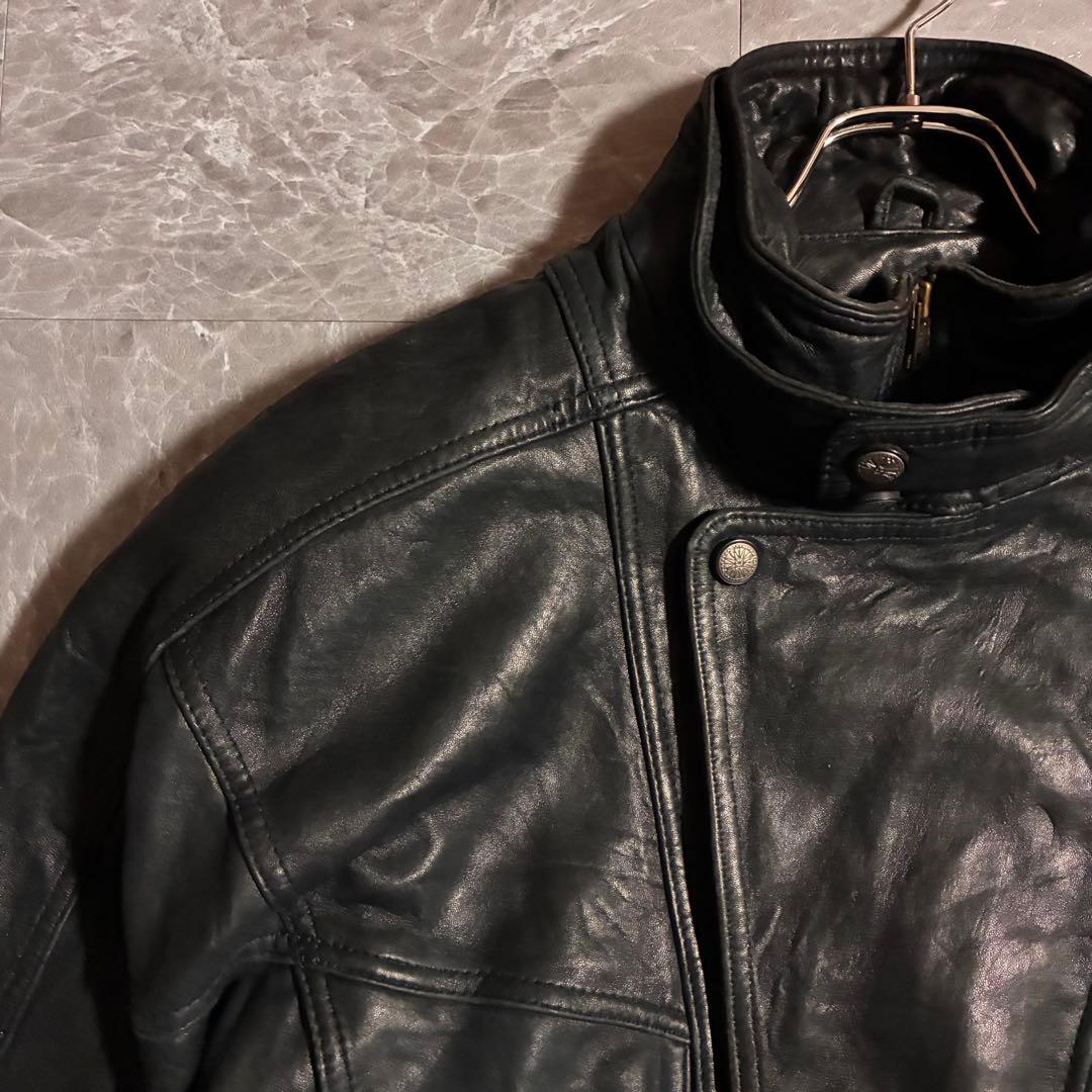 【希少】90s TANNERY WEST ヴィンテージ リアルレザージャケットM