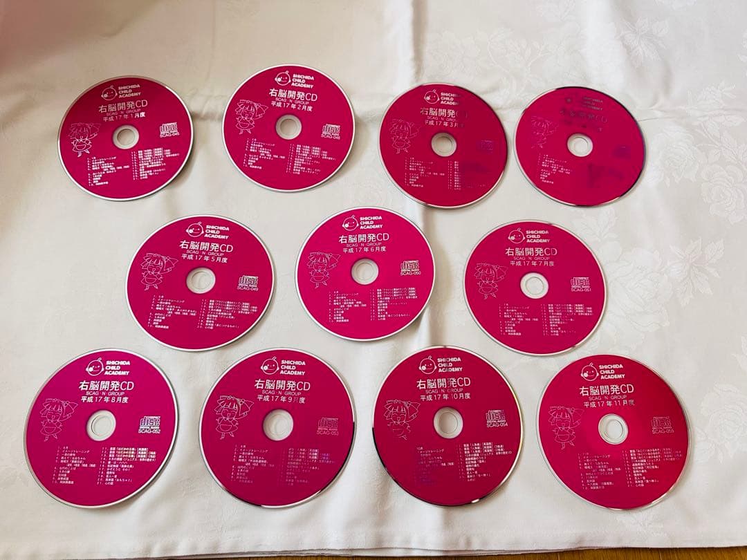 七田式 右脳開発CD 平成16、17、18、20年度44枚セット