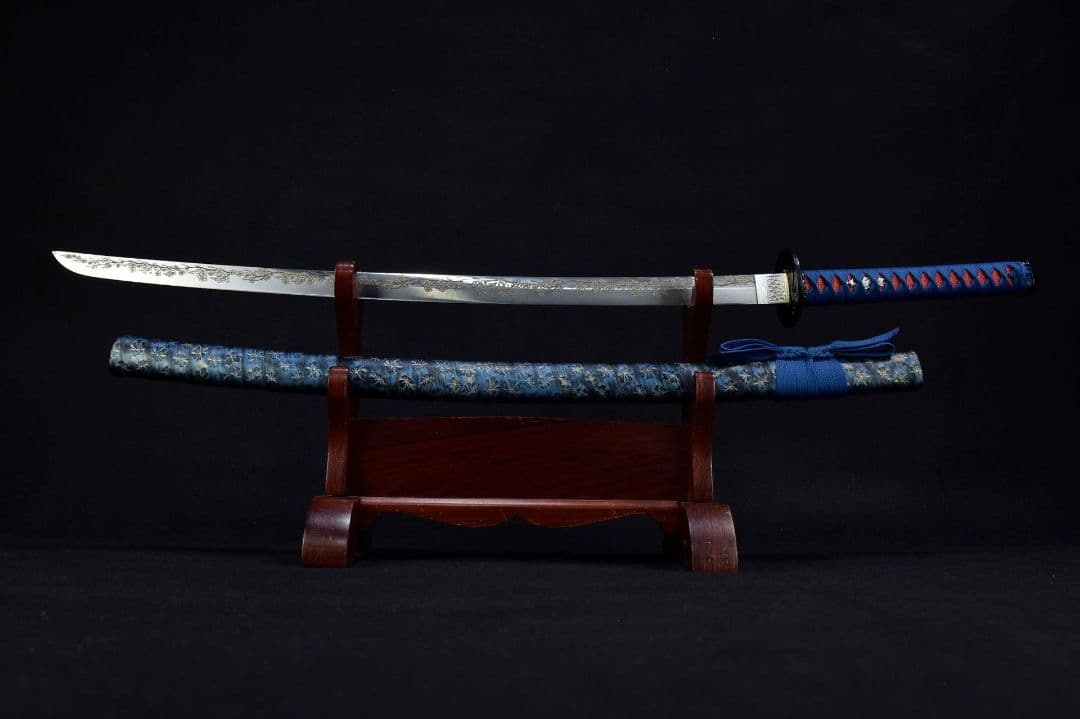 3019-武具 刀装具 日本刀　模造刀 居合刀 武士道 武蔵 鑑賞用 手鍛造打