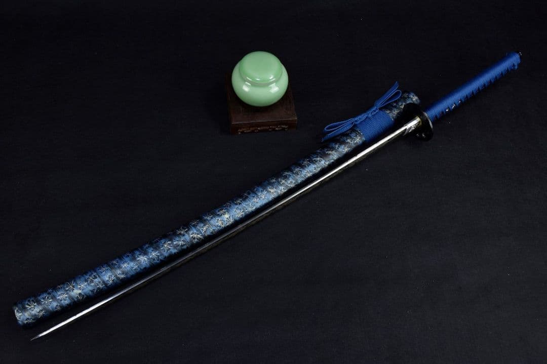 3019-武具 刀装具 日本刀　模造刀 居合刀 武士道 武蔵 鑑賞用 手鍛造打