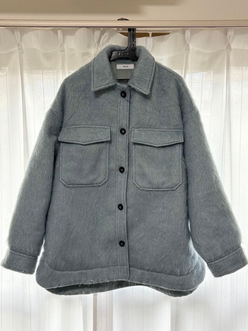 HEILIS シャギーコート(軽量/ライトブルー)