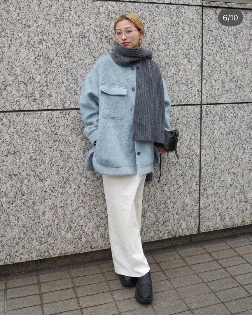 HEILIS シャギーコート(軽量/ライトブルー)