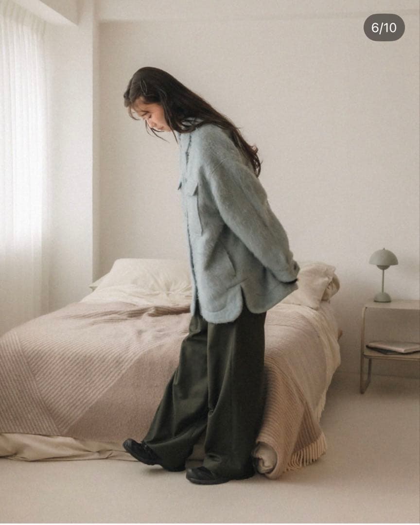 HEILIS シャギーコート(軽量/ライトブルー)