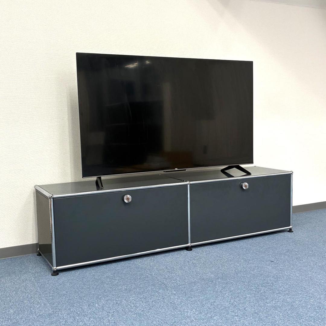 中古 USMハラー｜キャビネット テレビボード 2列1段 アントラサイト