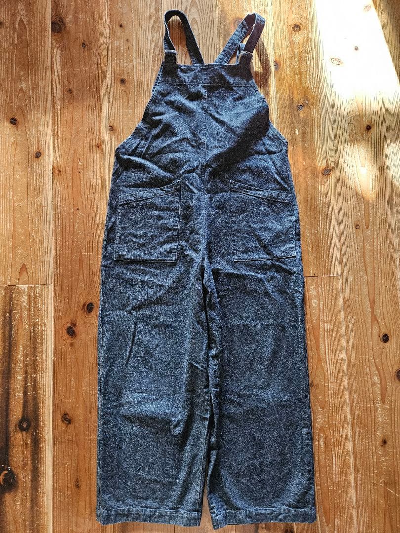 kagure かぐれ　デニムオーバーオール ネイビー