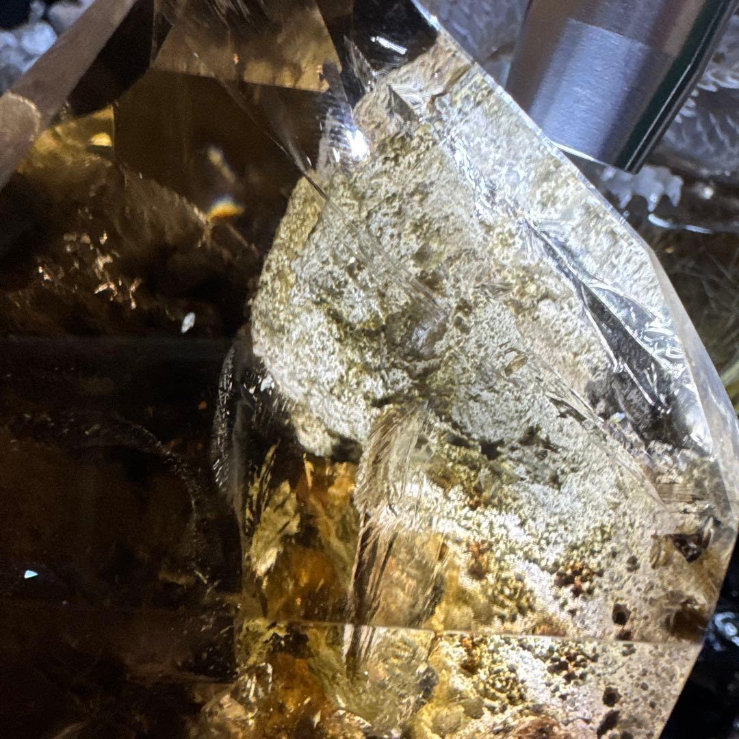 超高品質　ガーデンクォーツ　スモーキークォーツ　共生