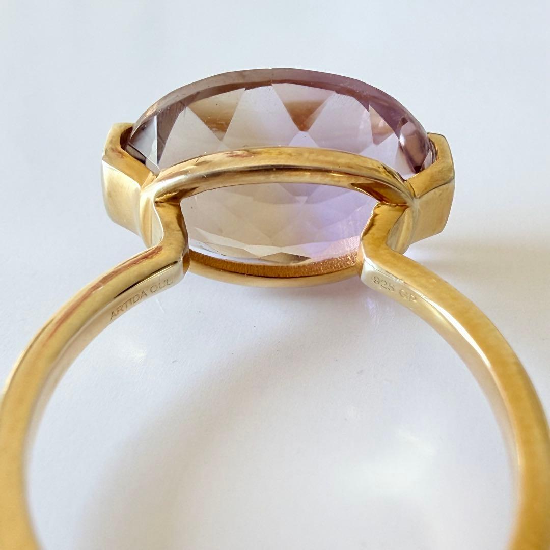 アルティーダウード [ancient]オーバルアメトリン リング　13号　925