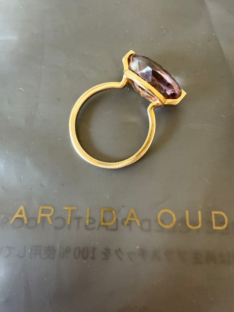 アルティーダウード [ancient]オーバルアメトリン リング　13号　925
